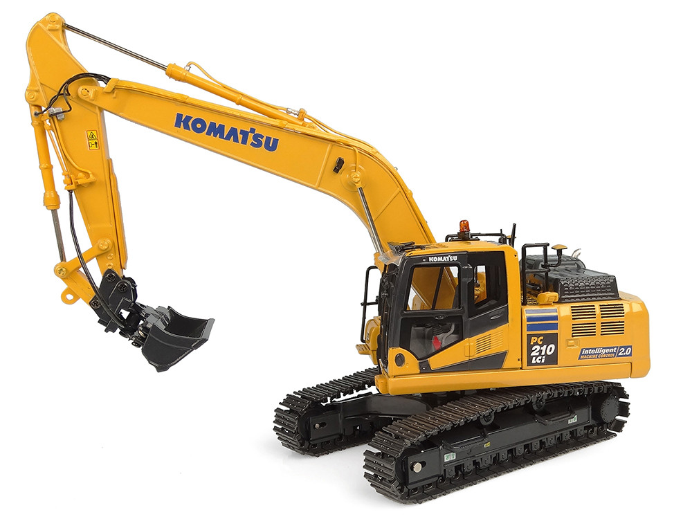 Komatsu PC210LCi-11 Intelligent Machine Control 2.0 Excavator Yellow 1/50 Diecast Model by Universal Hobbies diecast model