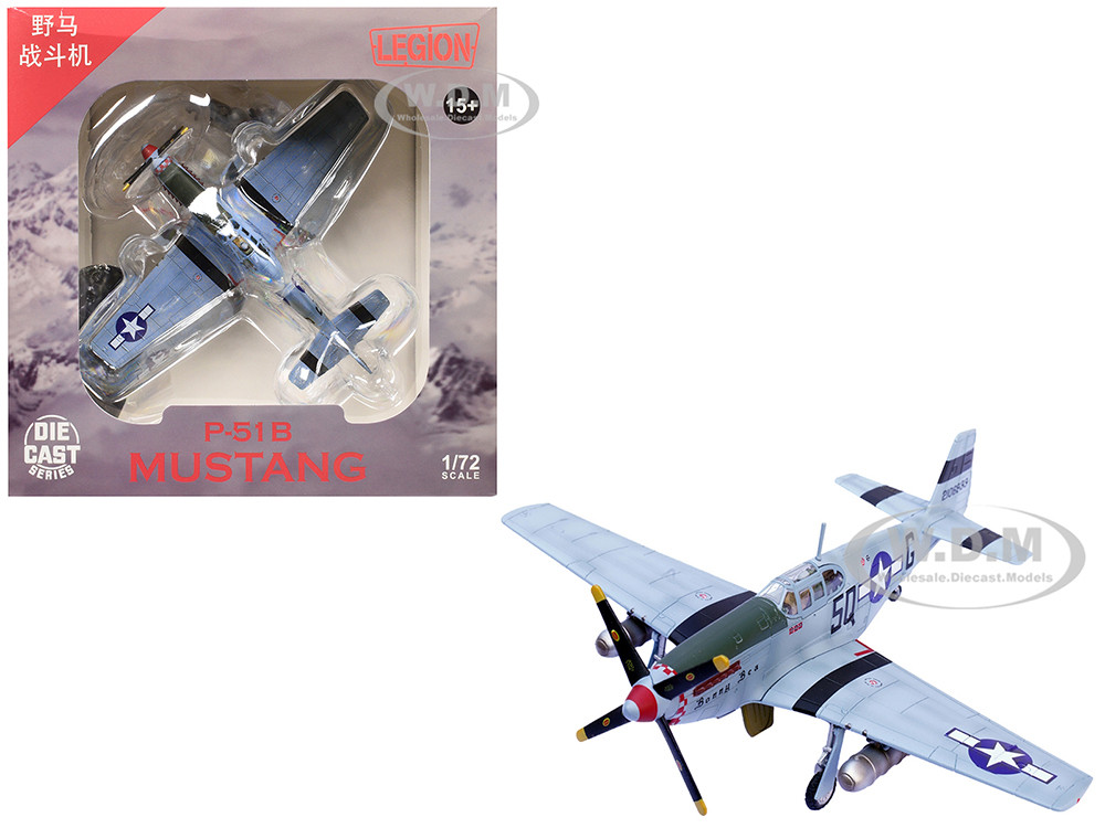 North American P-51B Mustang Aircraft "Bonny Bea, 504th Fighter Squadron, 339th Fighter Group" (1944) United States Army Air Forces 1/72 Diecast Model Airplane by Legion diecast model