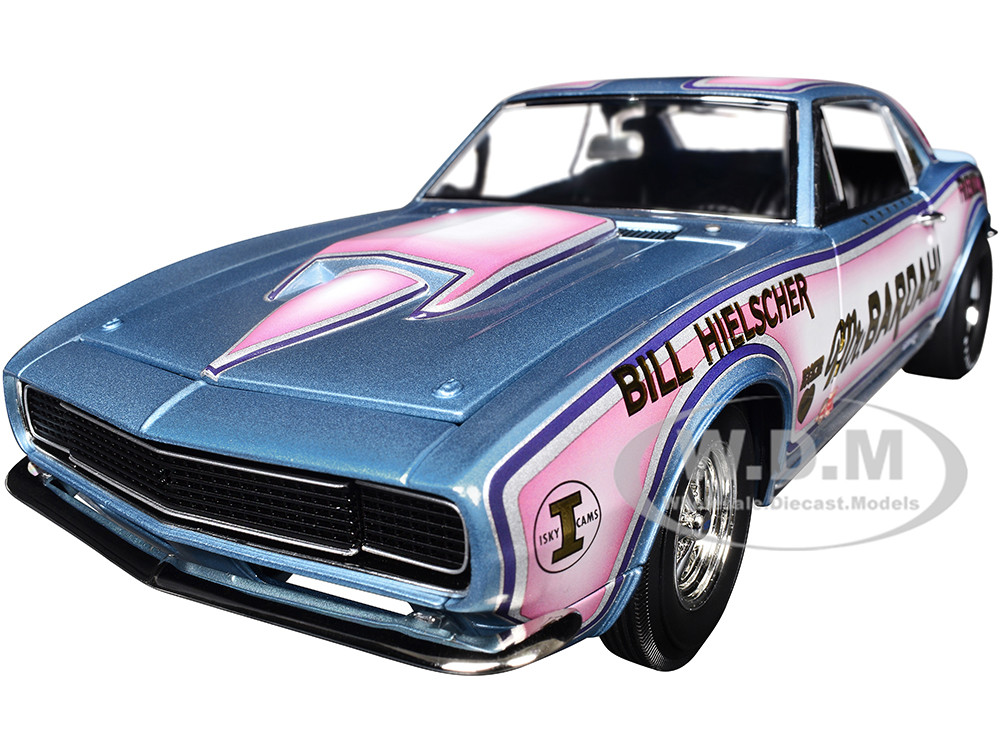 1967 Chevrolet Camaro "Mr. Bardahl Drag Car" Blue Metallic with Red and White Graphics Limited Edition to 312 pieces Worldwide 1/18 Diecast Model Car by ACME diecast model