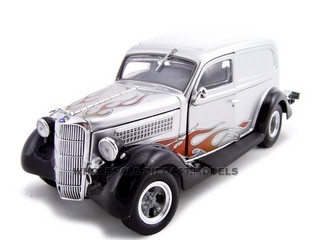 1935 Ford Sedan Delivery Silver 1/24 Diecast Car by Unique Replicas diecast model