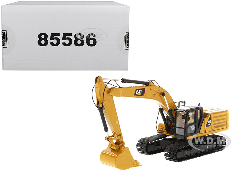 CAT Caterpillar 336 Next Generation Hydraulic Excavator and Operator "High Line" Series 1/50 Diecast Model by Diecast Masters diecast model