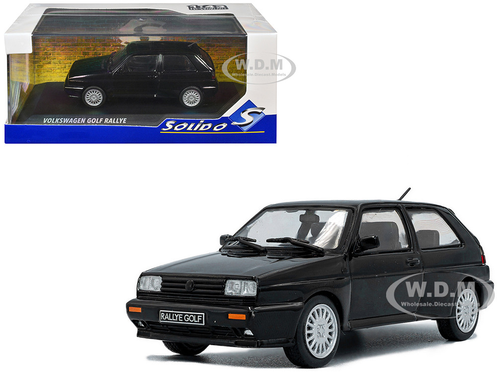 1989 Volkswagen Golf Rallye G60 Black 1/43 Diecast Model Car by Solido diecast model