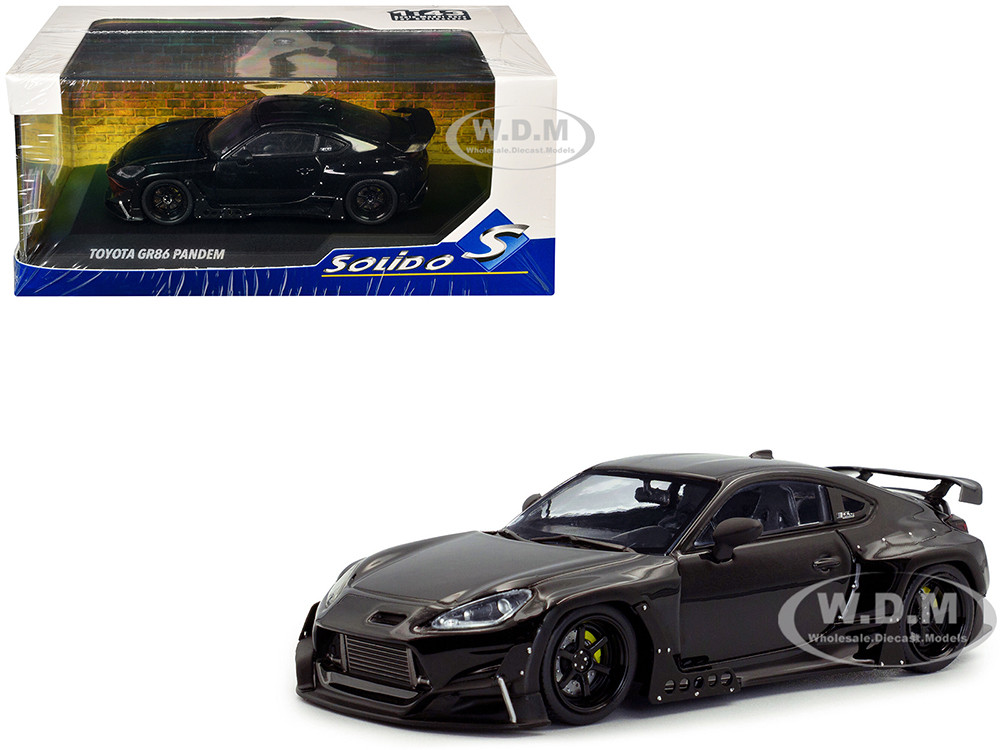 2022 Toyota Pandem GR86 Black 1/43 Diecast Model Car by Solido diecast model