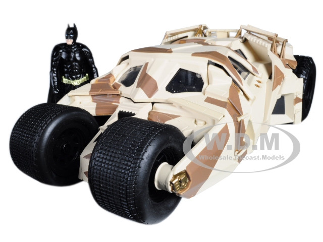 "The Dark Knight" Batmobile with Batman Diecast Figure Camouflage Version "DC Comics" Series 1/24 Diecast Model Car by Jada diecast model