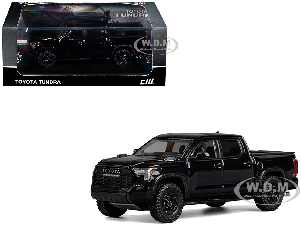 Toyota Tundra Pickup Truck Black 1/64 Diecast Model Car by CM Model diecast model