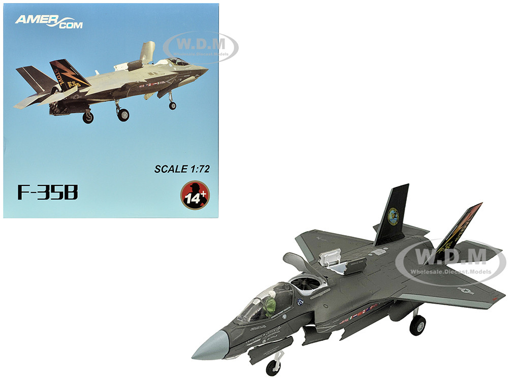 Lockheed Martin F-35B (STOVL) Lightning II Aircraft "BF-01 Prototype, Air Test an Evaluation Squadron 23 (VX-23) Salty Dogs" (2009) United States Navy 1/72 Diecast Model Airplane diecast model