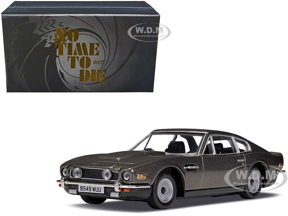 Aston Martin V8 RHD (Right Hand Drive) Black Metallic James Bond 007 "No Time To Die" (2021) Movie Diecast Model Car by Corgi diecast model
