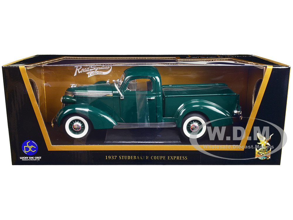 1937 Studebaker Express Pickup Truck Green 1/18 Diecast Model Car by Road Signature diecast model