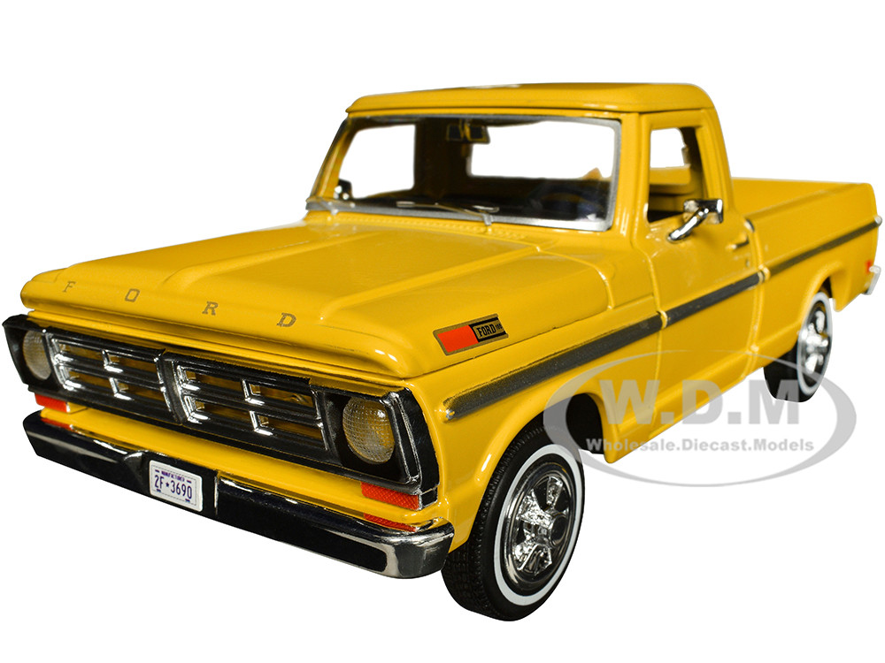1972 Ford F-100 Pickup Truck Yellow "Timeless Legends" Series 1/24 Diecast Model Car by Motormax diecast model