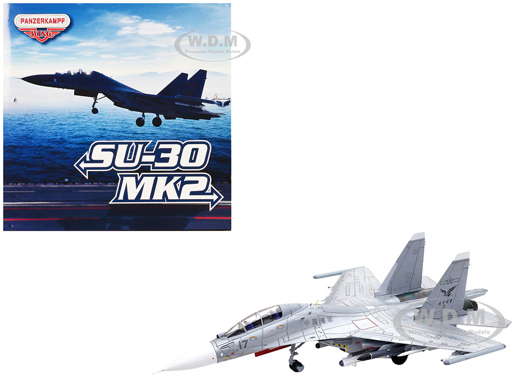 Sukhoi Su-30MKK Flanker-G Fighter Aircraft #17 "People's Liberation Army (PLA) Naval Aviation's Sea and Air Eagle Regiment" Chinese Air Force "Wing" Series 1/72 Diecast Model by Panzerkampf diecast model