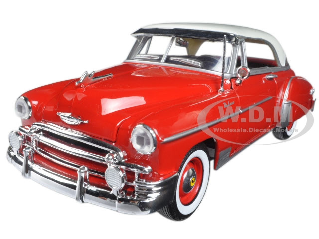 1950 Chevrolet Bel Air Red 1/24 Diecast Car Model by Motormax diecast model