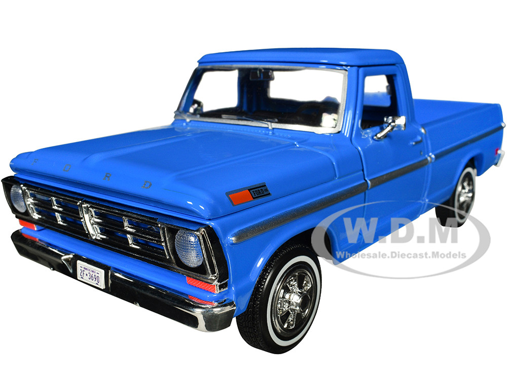 1972 Ford F-100 Pickup Truck Blue "Timeless Legends" Series 1/24 Diecast Model Car by Motormax diecast model