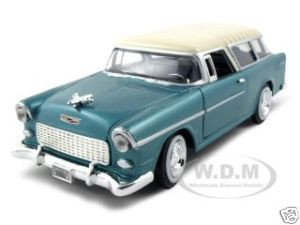 1955 Chevrolet Nomad Green 1/24 Diecast Model Car by Motormax diecast model