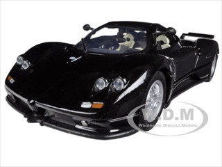 Pagani Zonda C12 Black 1/24 Diecast Car Model by Motormax diecast model