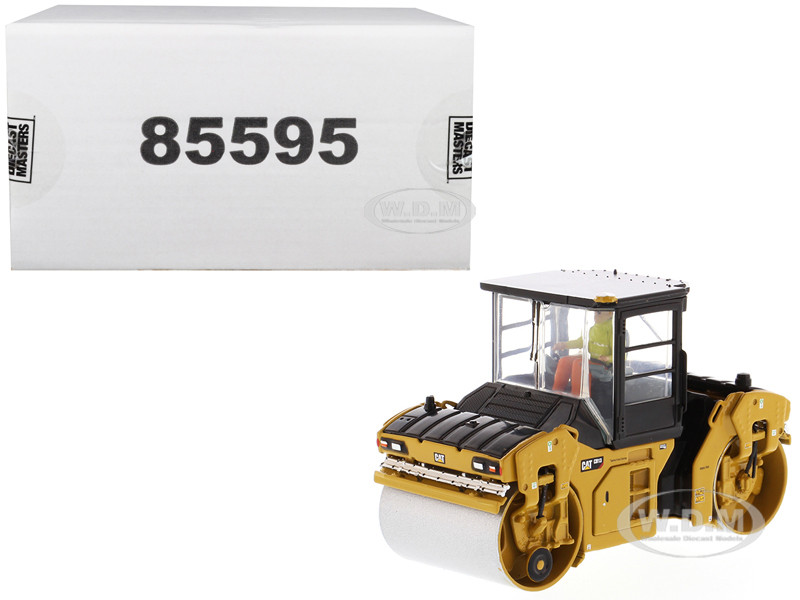 CAT Caterpillar CB-13 Tandem Vibratory Roller with Cab and Operator "High Line Series" 1/50 Diecast Model by Diecast Masters diecast model