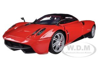 Pagani Huayra Red 1/18 Diecast Car Model by Motormax diecast model