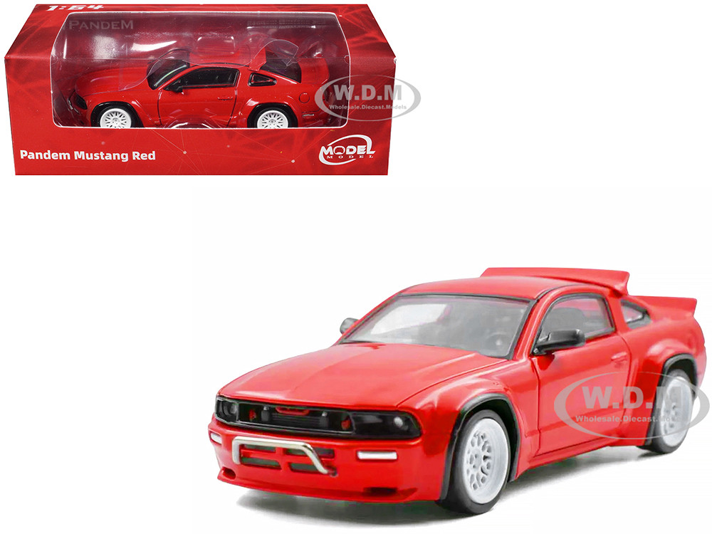 Pandem Mustang Red 1/64 Diecast Model Car by Model Model diecast model
