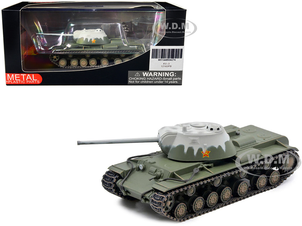 Soviet Kliment Voroshilov KV-3 Heavy Tank Winter Camouflage 1/72 Diecast Model by Panzerkampf diecast model