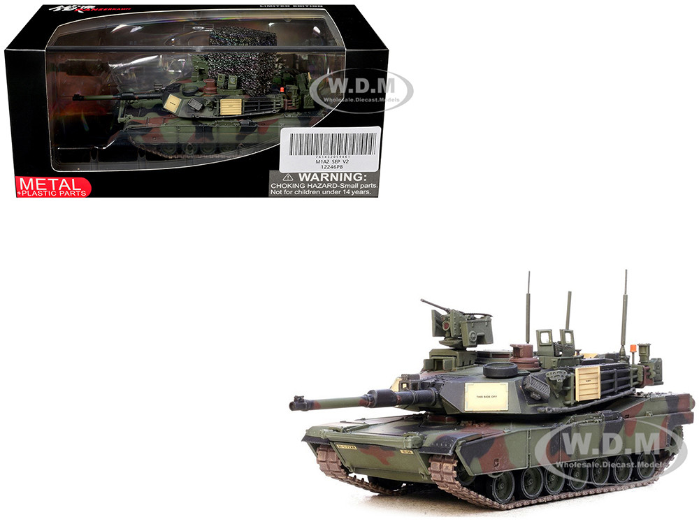 General Dynamics M1A2 SEP V2 Abrams Tank "1st Battalion, 72nd Armor Regiment, 2nd Infantry Division, South Korea" United States Army 1/72 Diecast Model by Panzerkampf diecast model