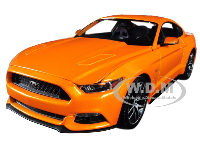 2015 Ford Mustang GT 5.0 Orange Metallic "Special Edition" 1/18 Diecast Model Car by Maisto diecast model
