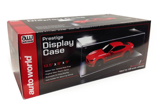 Prestige Collectible Display Show Case for 1/24-1/18 Scale Model Cars by Auto World diecast model