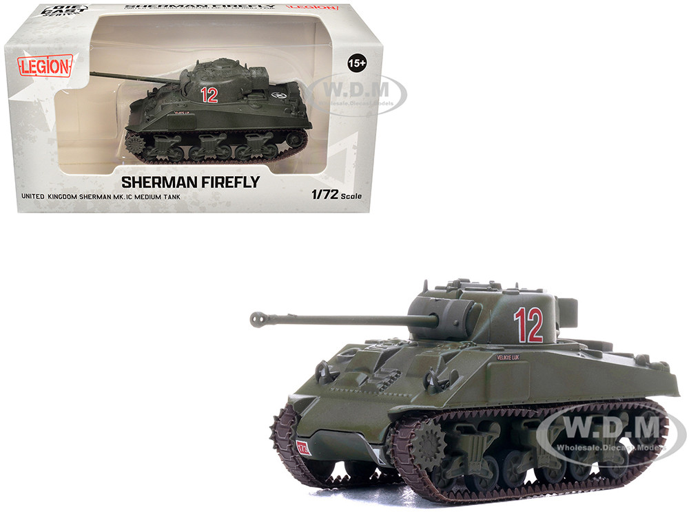 Sherman Firefly Mk.VC Medium Tank "Velikye Luki, A Squadron, 1st Northamptonshire Yeomanry, 33rd Armoured Brigade, Normandy" (1944) British Army 1/72 Diecast Model by Legion diecast model