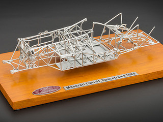 1960 Maserati Tipo 61 Birdcage Spaceframe 1/18 Diecast Model by CMC diecast model