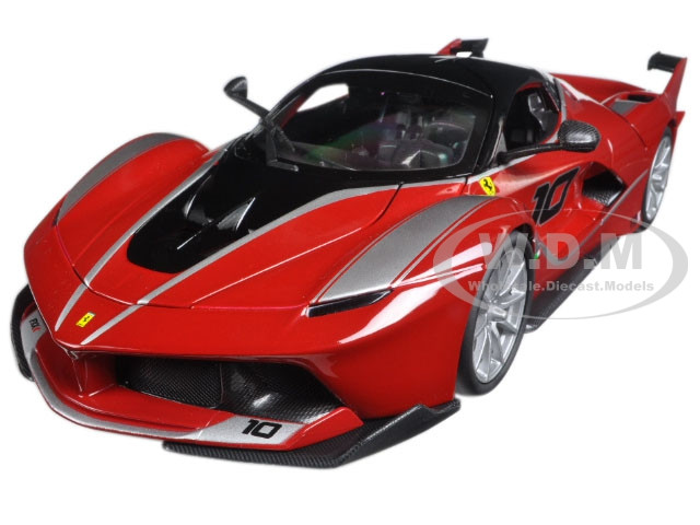 Ferrari FXX-K #10 Red 1/18 Diecast Model Car by Bburago diecast model