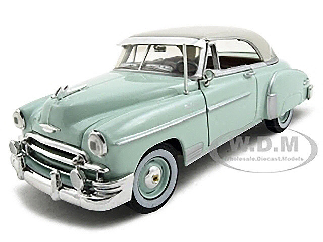 1950 Chevrolet Bel Air Green with Cream Top 1/24 Diecast Model Car by Motormax diecast model