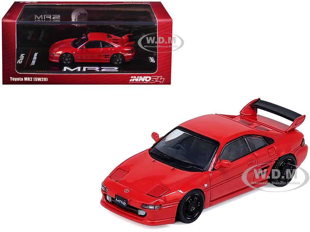 Toyota MR2 (SW20) RHD (Right Hand Drive) Red 1/64 Diecast Model Car by Inno Models diecast model