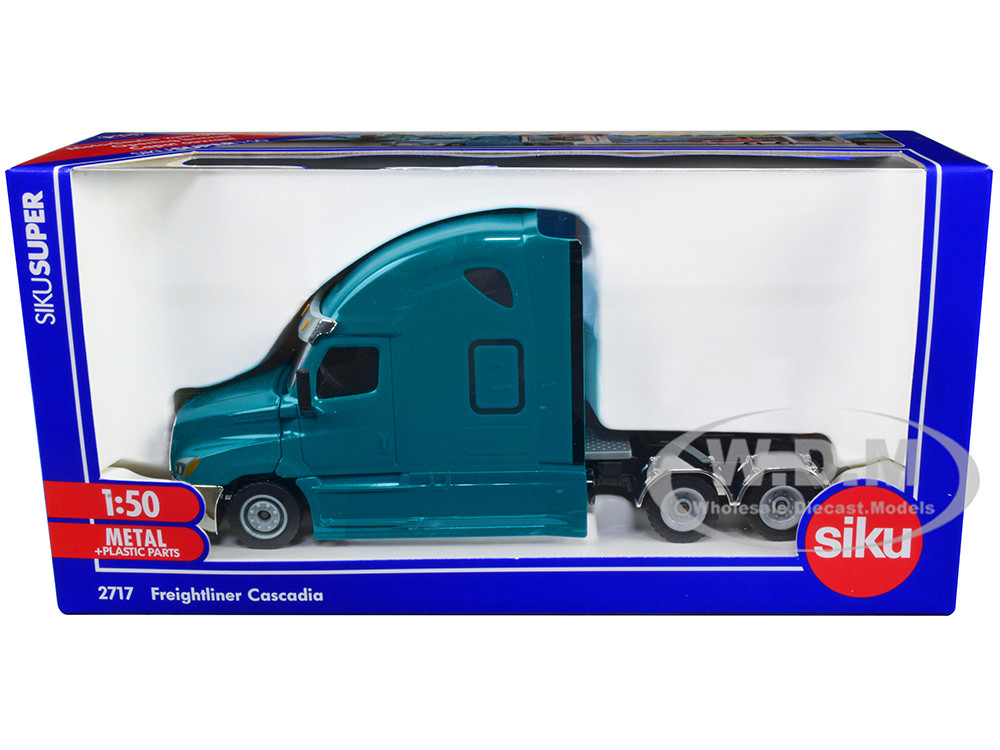 Freightliner Cascadia Tractor Truck Teal 1/50 Diecast Model by Siku diecast model