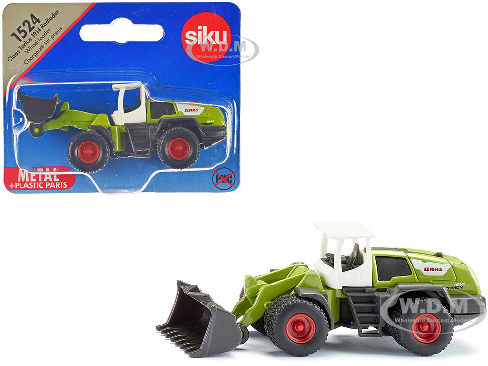 Claas Torion 1914 Wheel Loader Green with White Top Diecast Model by Siku diecast model