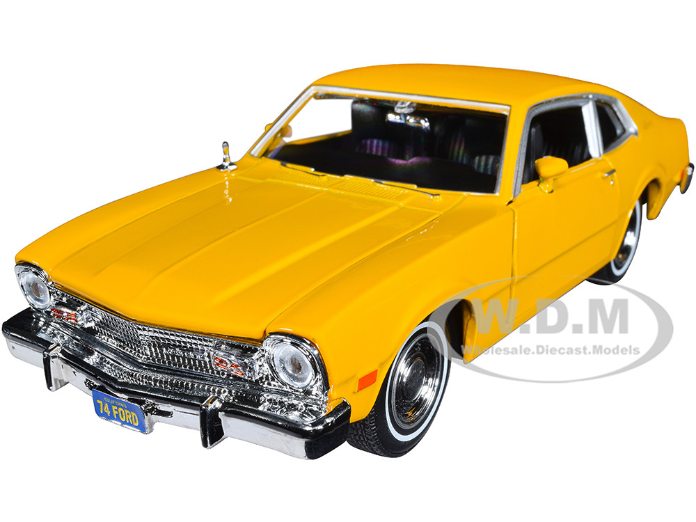 1974 Ford Maverick Yellow "Forgotten Classics" 1/24 Diecast Model Car by Motormax diecast model