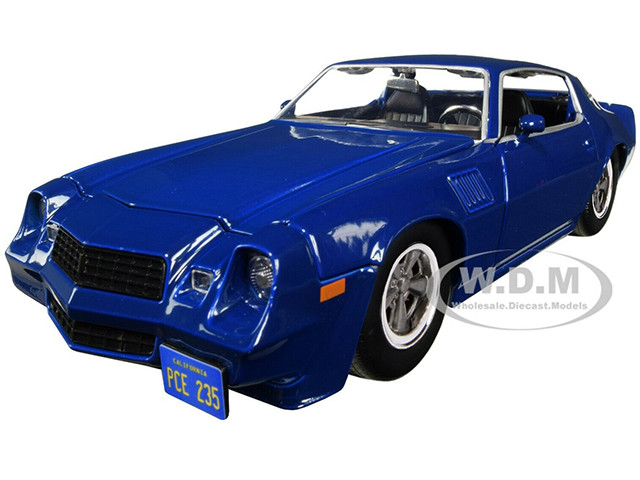 Billy's Chevrolet Camaro Z28 Dark Blue with Collectible Coin "Stranger Things" (2016) TV Series 1/24 Diecast Model Car by Jada diecast model