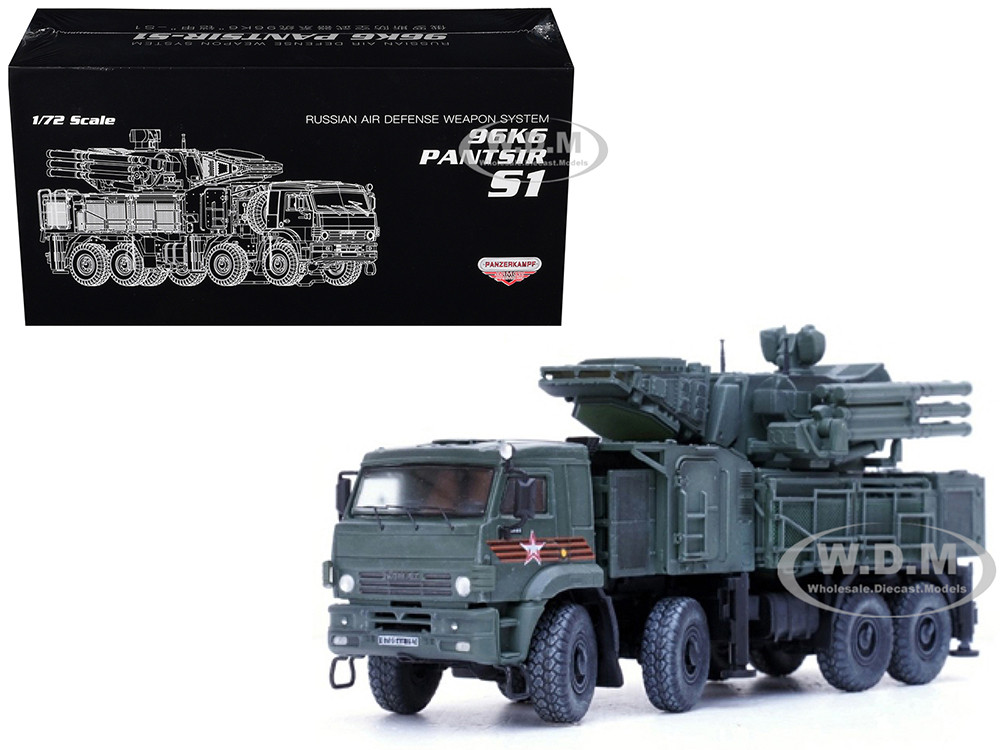 Pantsir S1 96K6 Self-Propelled Air Defense Weapon System "Victory Day Parade" Russian Army "Armor Premium" Series 1/72 Diecast Model by Panzerkampf diecast model