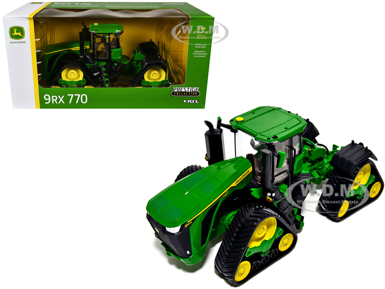 John Deere 4250 Tractor Green with Yellow Stripes "Prestige Collection" Series 1/32 Diecast Model by ERTL TOMY diecast model