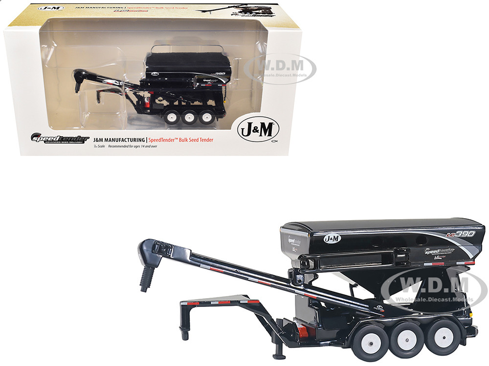 J&M SpeedTender LC 390 Bulk Seed Tender Black 1/64 Diecast Model by SpecCast diecast model