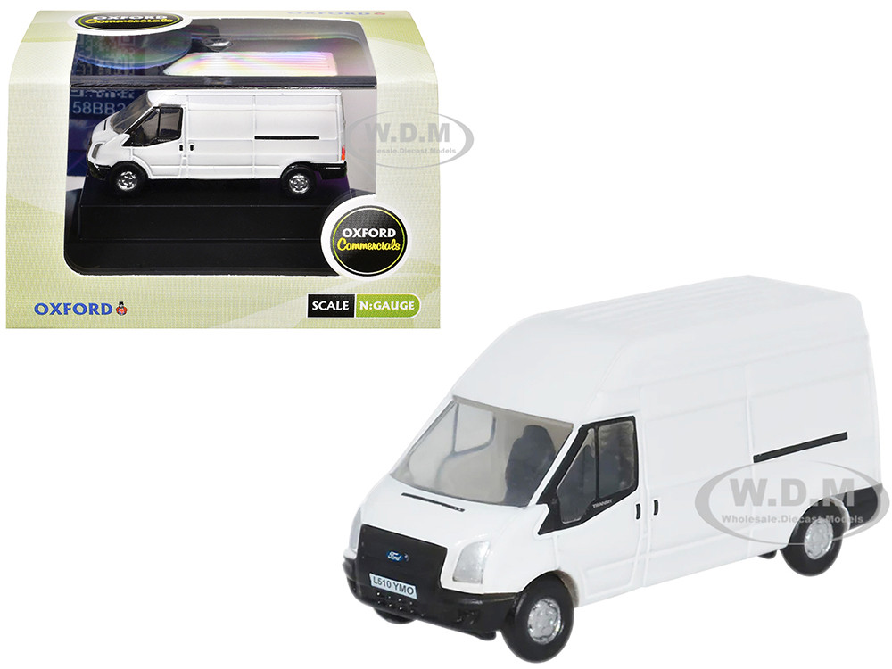 2006 Ford Transit LWB High Roof Van White 1/148 (N) Scale Diecast Model Car by Oxford Diecast diecast model
