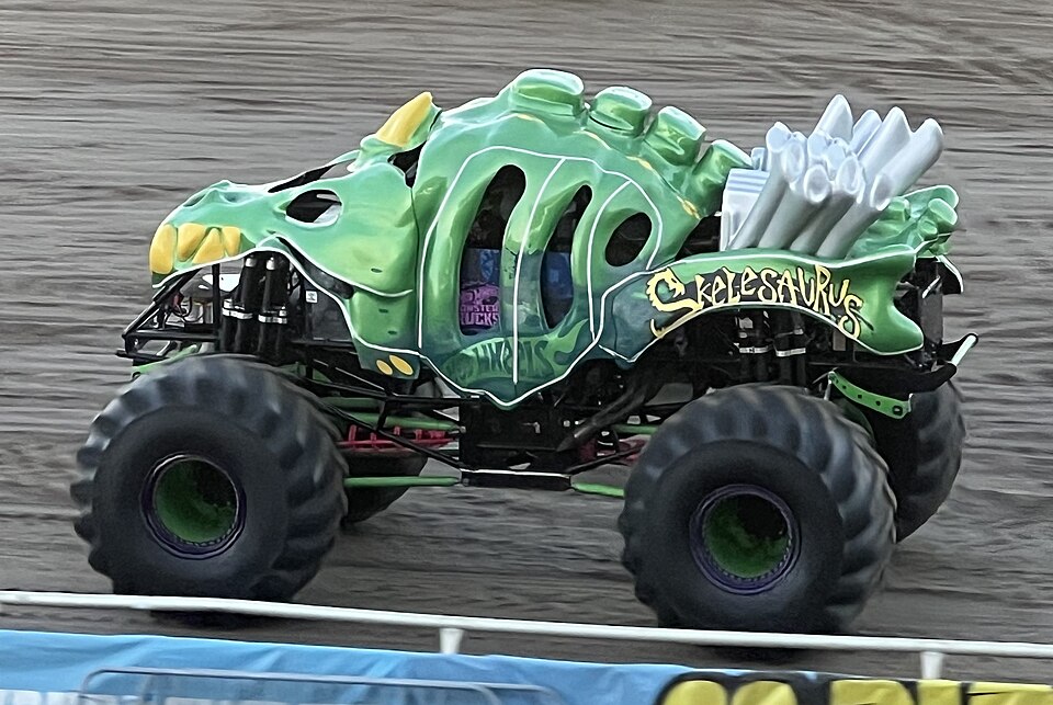 Skelesaurus Monster Truck, a model car by Hot Wheels
