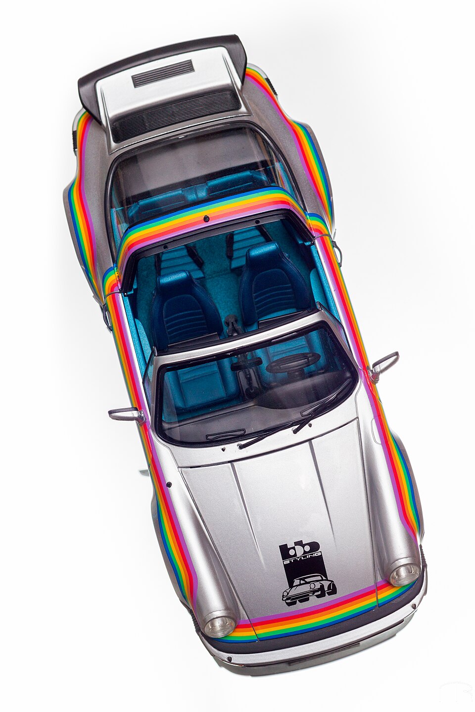 Porsche 911 turbo targa Rainbow-Porsche (23644919534), a model car by Norev