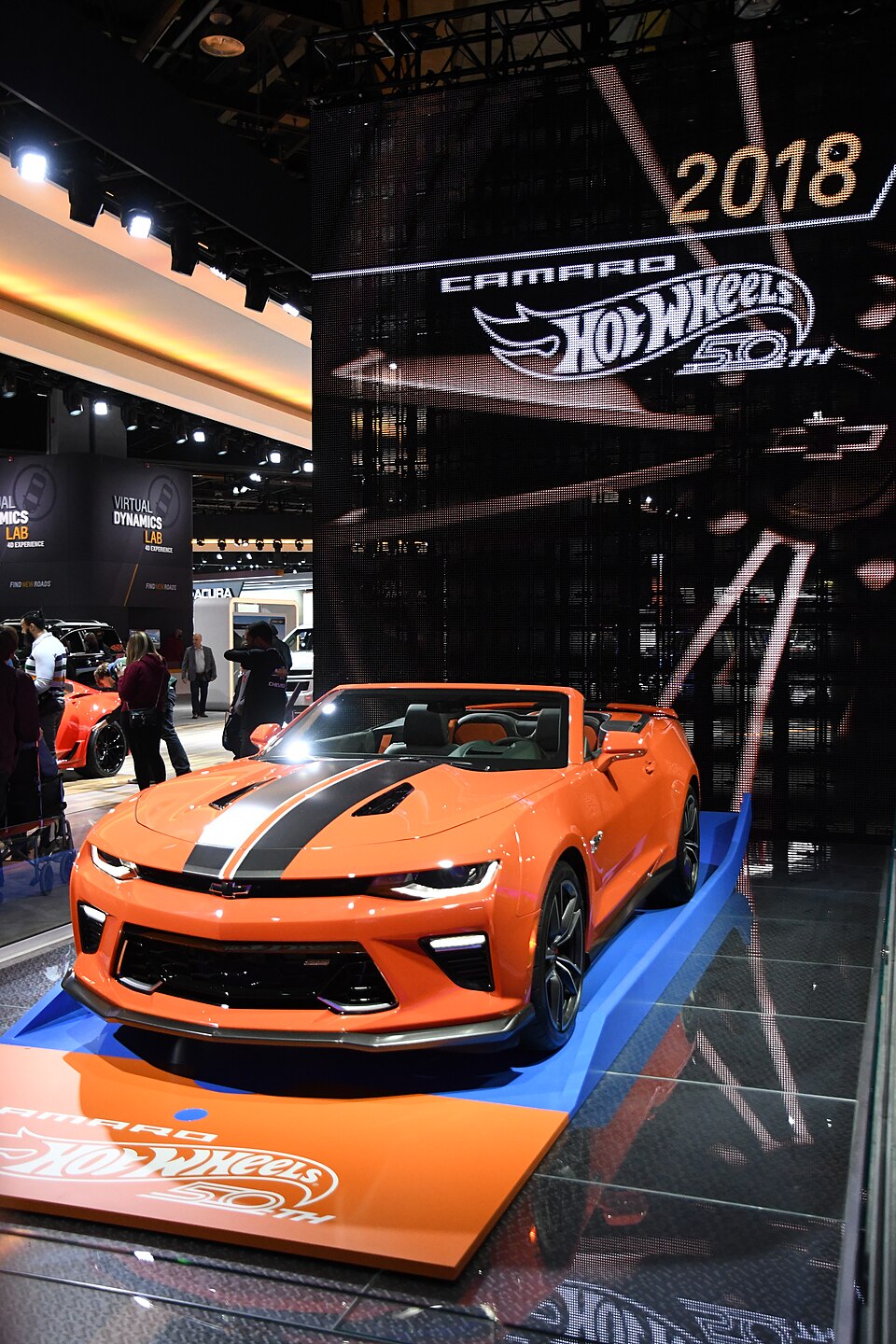 Chevy Camaro Hot Wheels car (1) -- 2018 North American International Auto Show, a model car by Hot Wheels