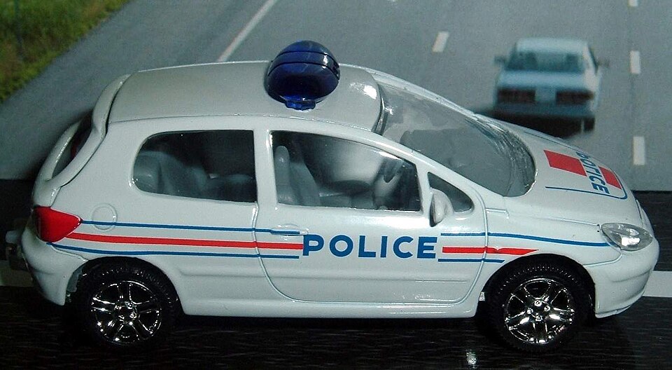 S149 Peugeot 307 - France National Police (2597767120), a model car by Norev