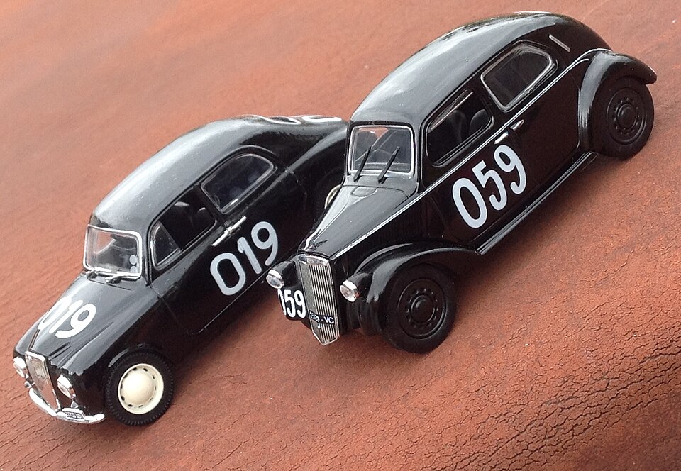 Lancia Appia & Ardea (Mille Miglia) (33999216270), a model car by Norev