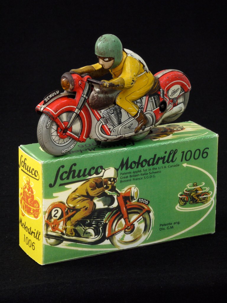 Schuco Motodrill, US-zone Germany 1950's (4962718529), a model car by Schuco toys