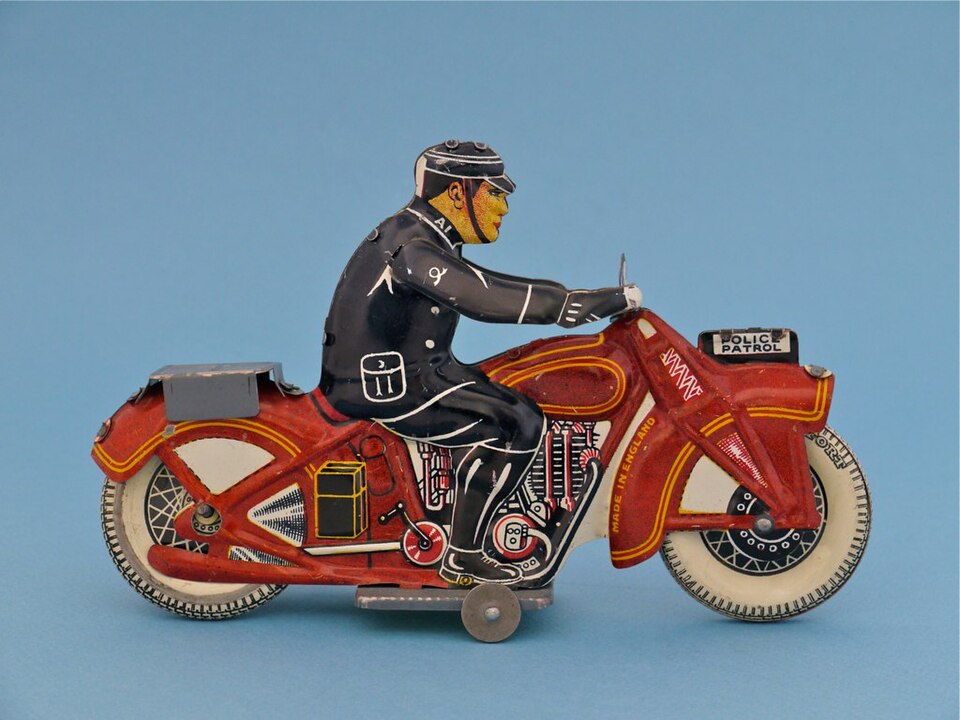Police Patrol, Mettoy England 1940's (11287184574), a model car by Tippco