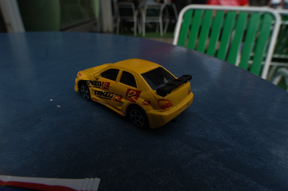 Impreza WRX matchbox car in Struga, Macedonia (2556273368), a model car by Maisto