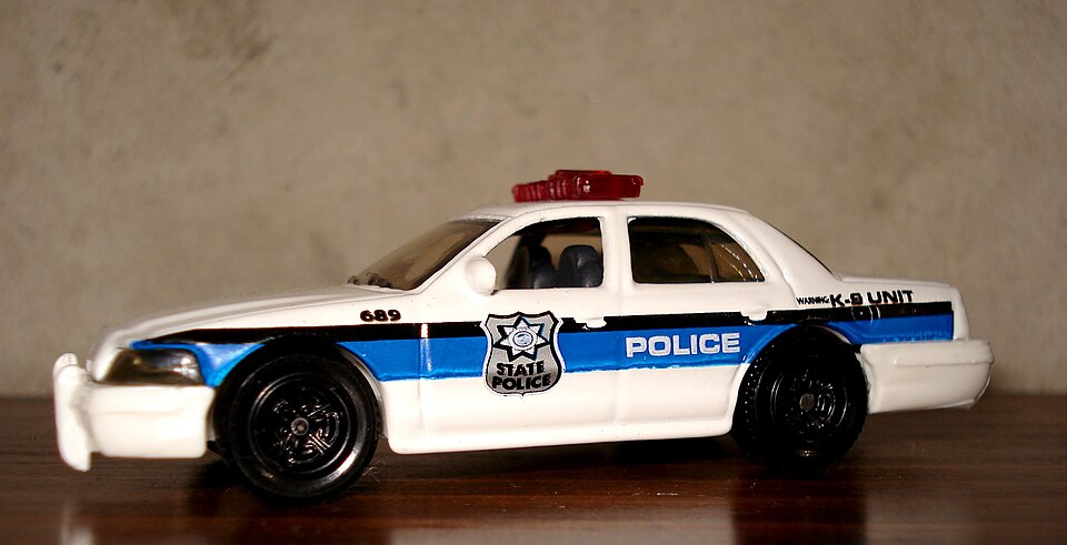 Matchbox police car, a model car by Matchbox