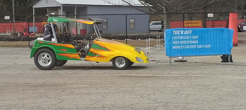 Tee'd off at the Hot Wheels Ultimate event, a model car by Hot Wheels
