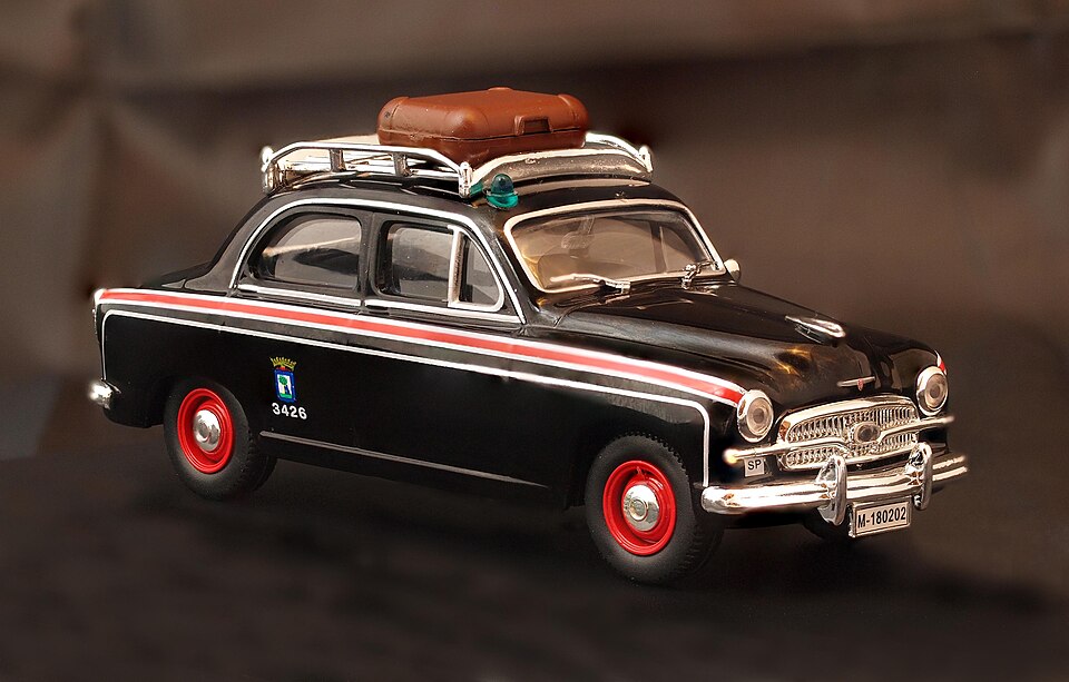 SEAT 1400B (1957) Taxi Madrid model, a model car by Altaya