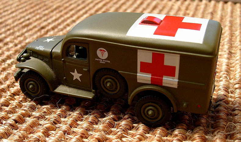 Jl dodge military ambulance, a model car by Johnny Lightning